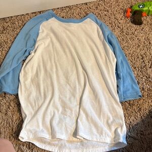Under Armour Kids Raglan Shirt - White and Blue